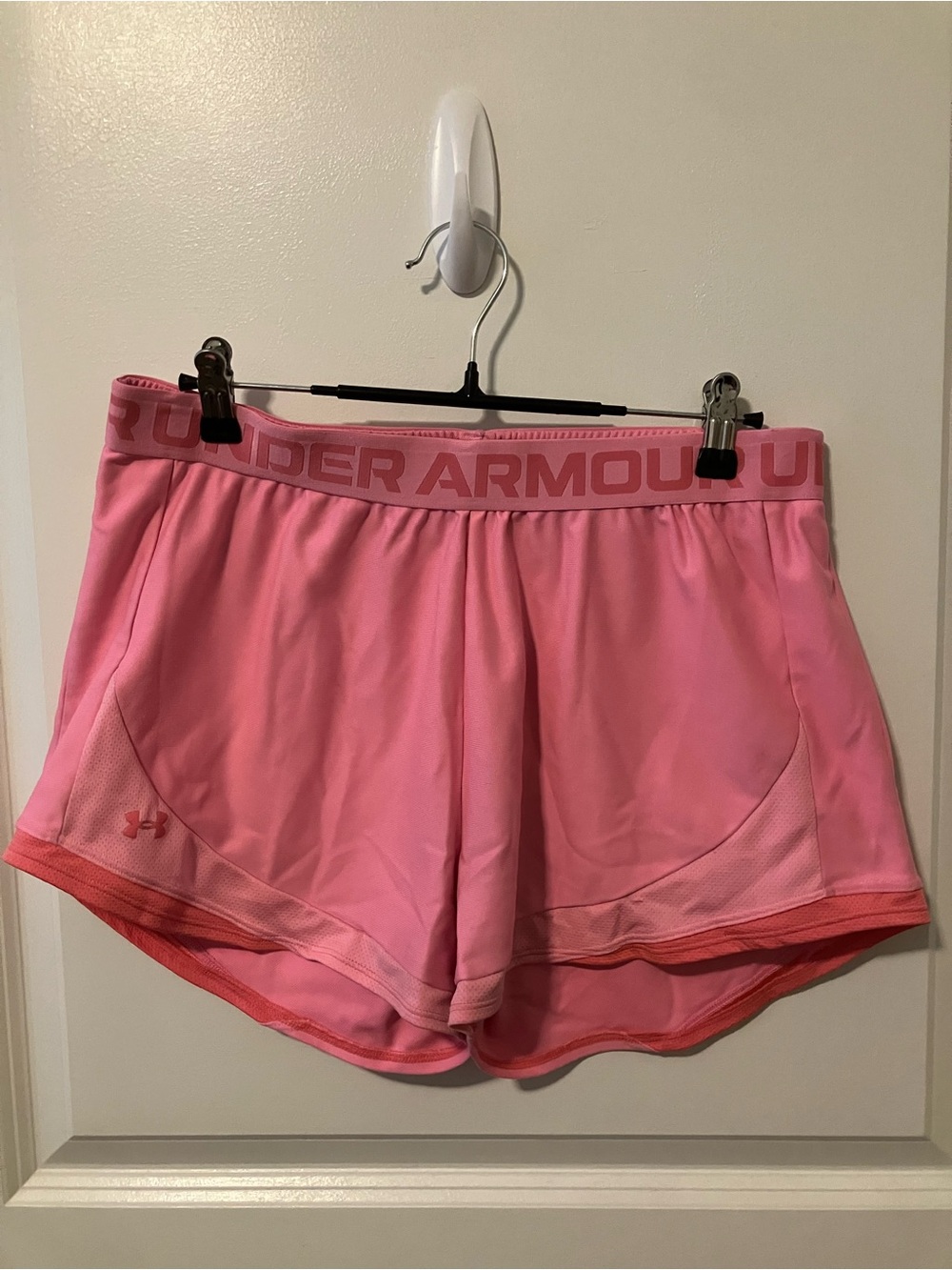 Under Armour Pink Women's Athletic Shorts with Contrast Trim
